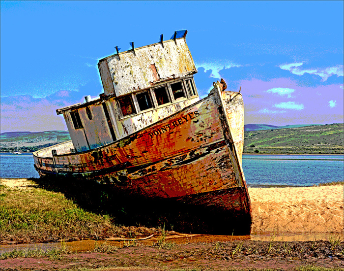 Old Boat on the Shore