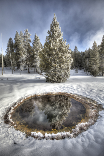 Hot Spring in the Snow